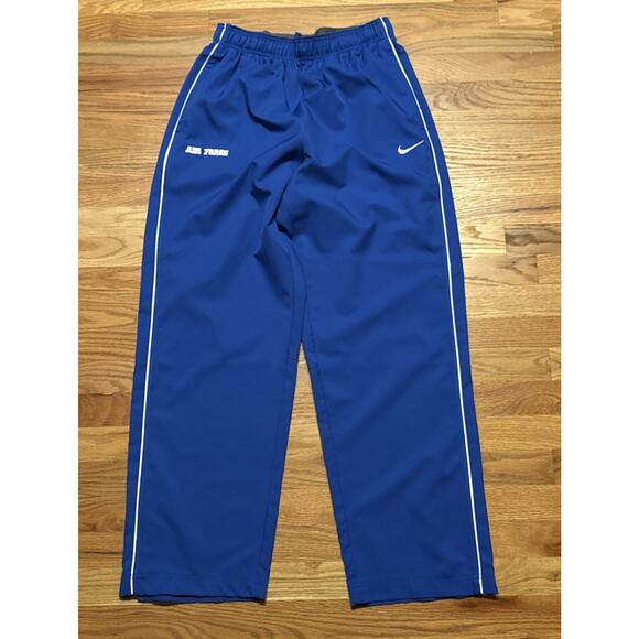Nike Air Force Athletic Track Pants Mens Medium Blue Dri-Fit Ankle Zip Falcons - Picture 3 of 6